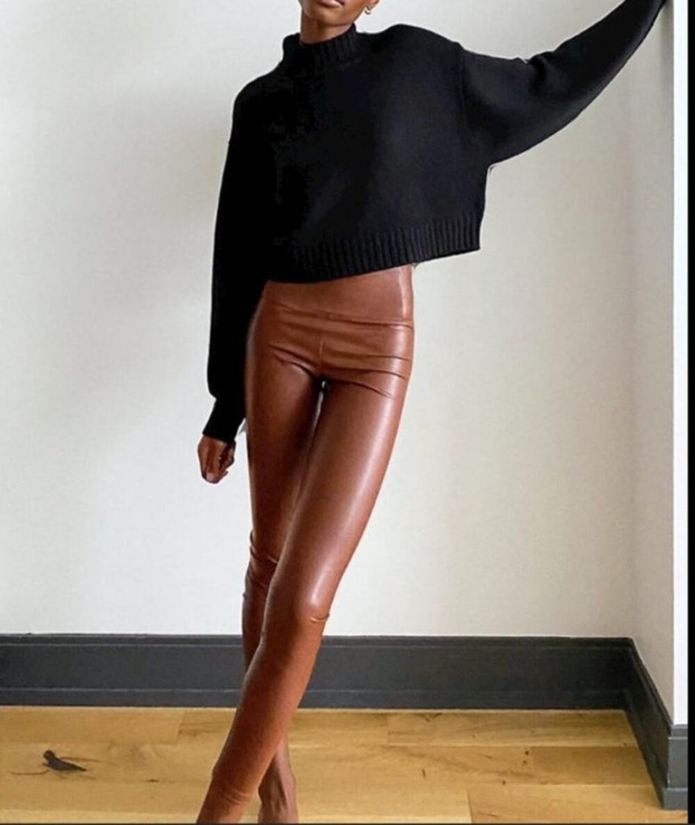 Wilfred Free Faux Leather Daria Pants Size S